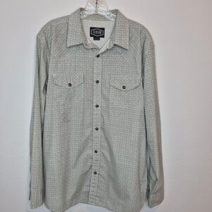 Gibson Trading Company Western Pearl Snap Button Down Rodeo Ranch Cowboy L